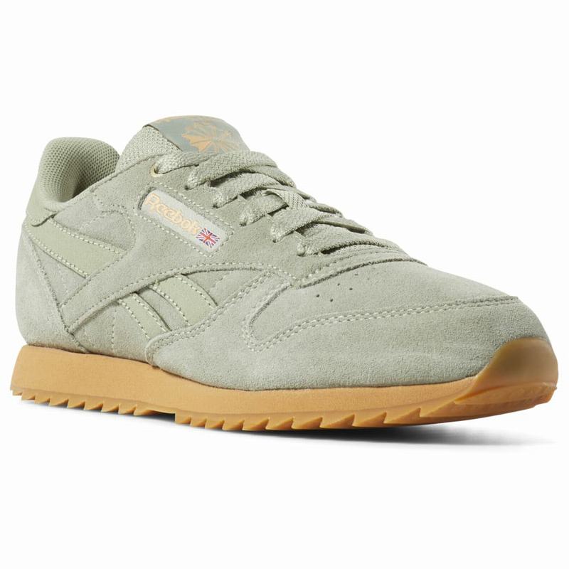 Tenisi Reebok Classic Leather Ripple Fete Verzi/Maro Romania CH7217AG